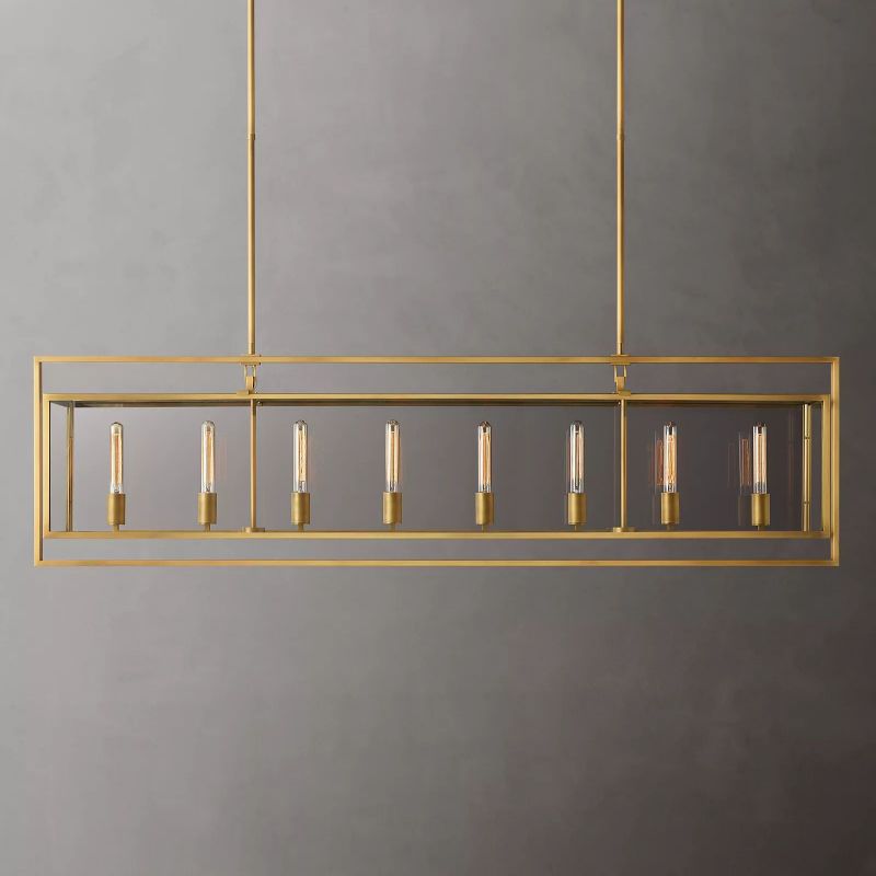 Randy Vintage Rectangle Chandelier 72"