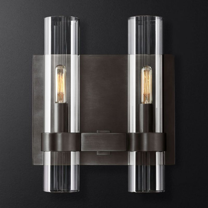 Rata Blown Glass Double Bathroom Wall Sconce