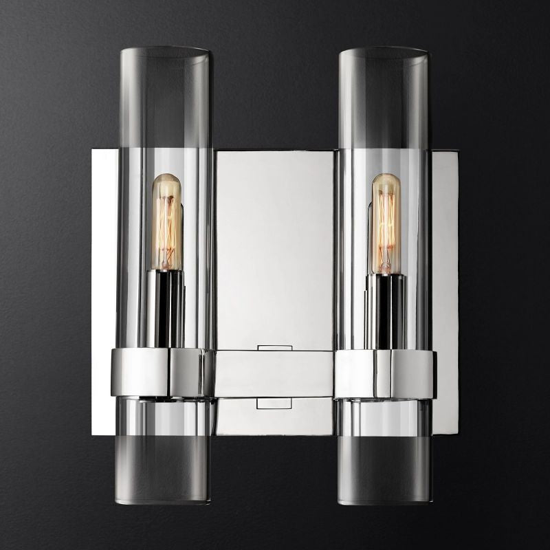 Rata Blown Glass Double Bathroom Wall Sconce