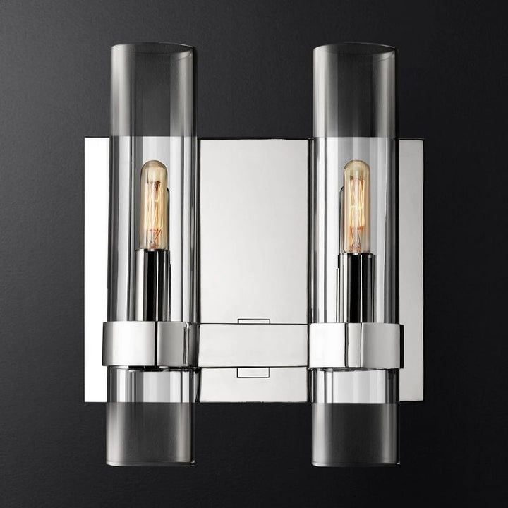 Rata Blown Glass Double Bathroom Wall Sconce