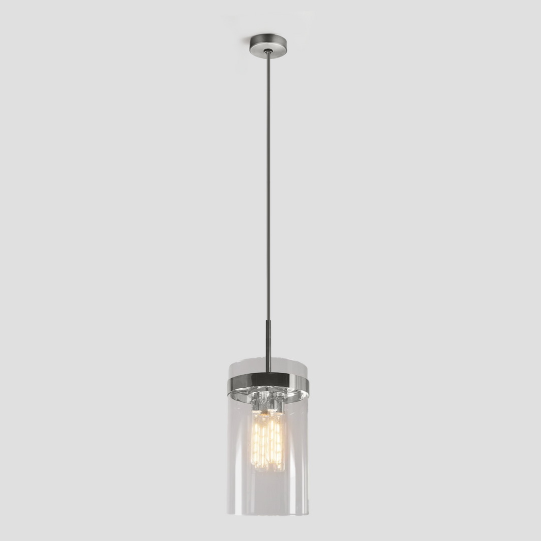 Rata Cylinder Glass Pendant