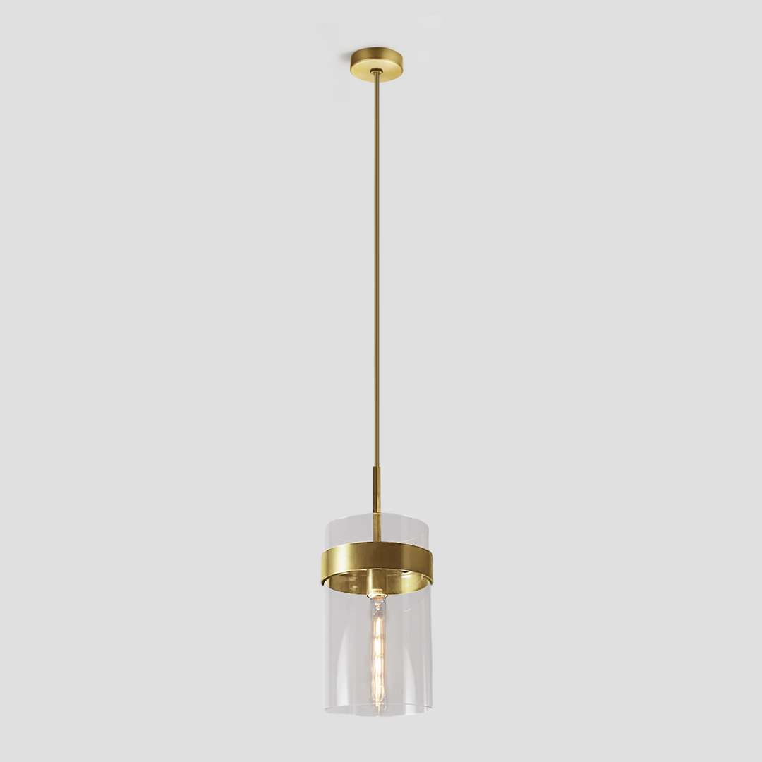 Rata Cylinder Glass Pendant