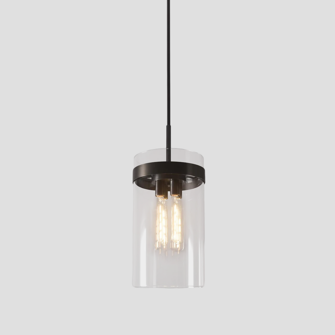 Rata Cylinder Glass Pendant