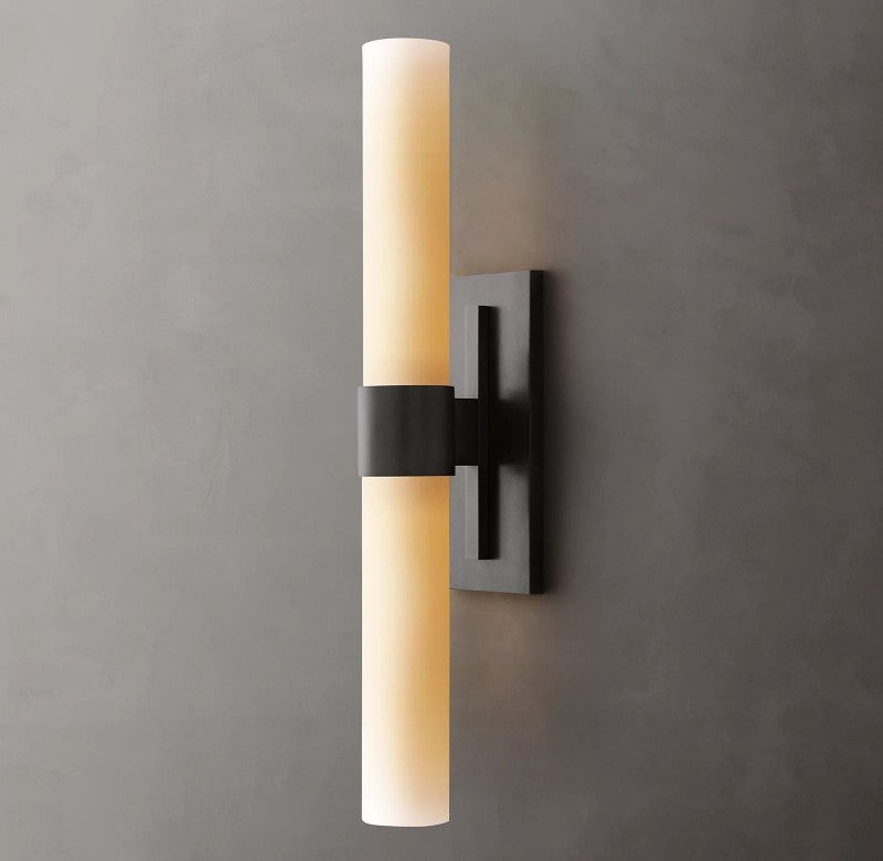 Rata Milk Glass Linear Sconce