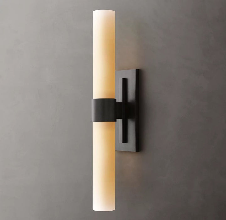 Rata Milk Glass Linear Sconce