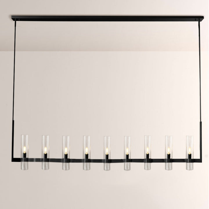 Rata Modern Fashion Glass Linear Chandelier 71''