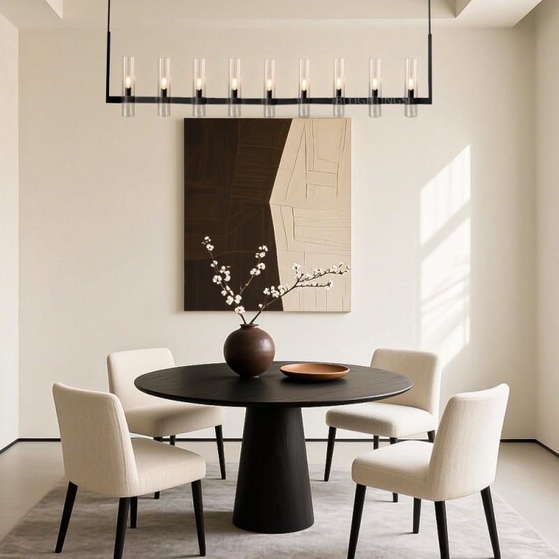 Rata Modern Fashion Glass Linear Chandelier 71''