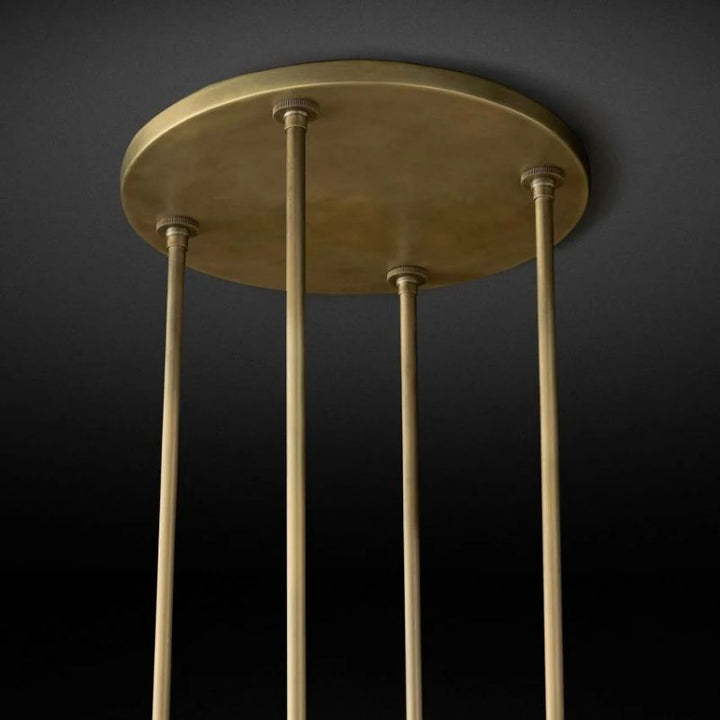 Rata Modern Fashion Glass Round Chandelier Light D36"