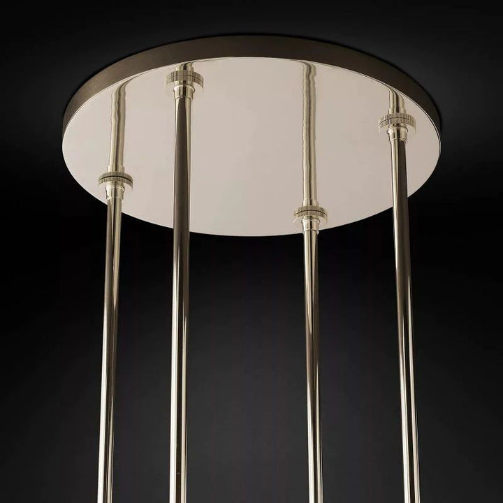 Rata Modern Fashion Glass Round Chandelier Light D48"