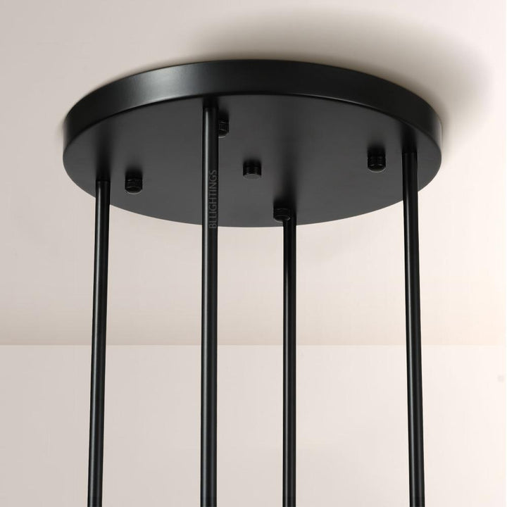 Rata Modern Fashion Glass Round Chandelier Light D48"