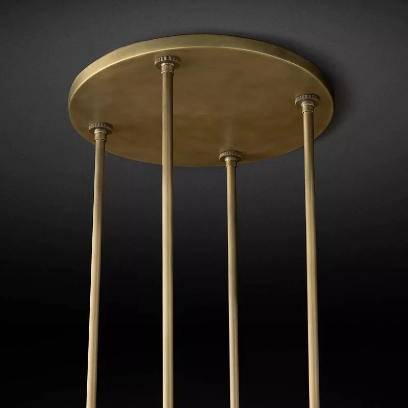 Rata Modern Fashion Glass Round Chandelier Light D48"