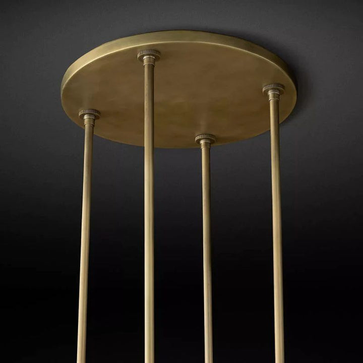 Rata Modern Fashion Glass Round Chandelier Light D48"