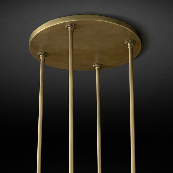 Rata Modern Fashion Glass Round Chandelier Light D60"