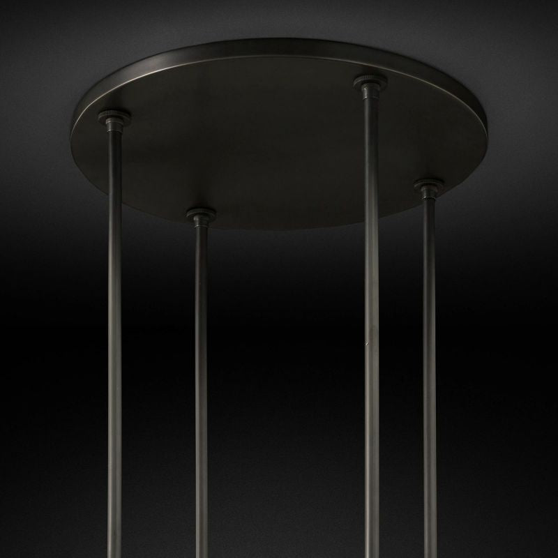 Rata Modern Fashion Glass Round Chandelier Light D60"