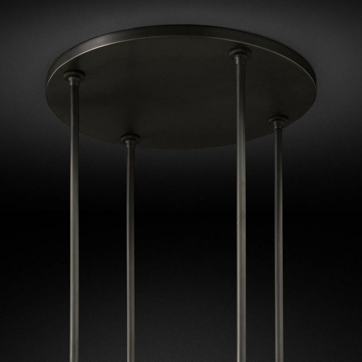 Rata Modern Fashion Glass Round Chandelier Light D60"