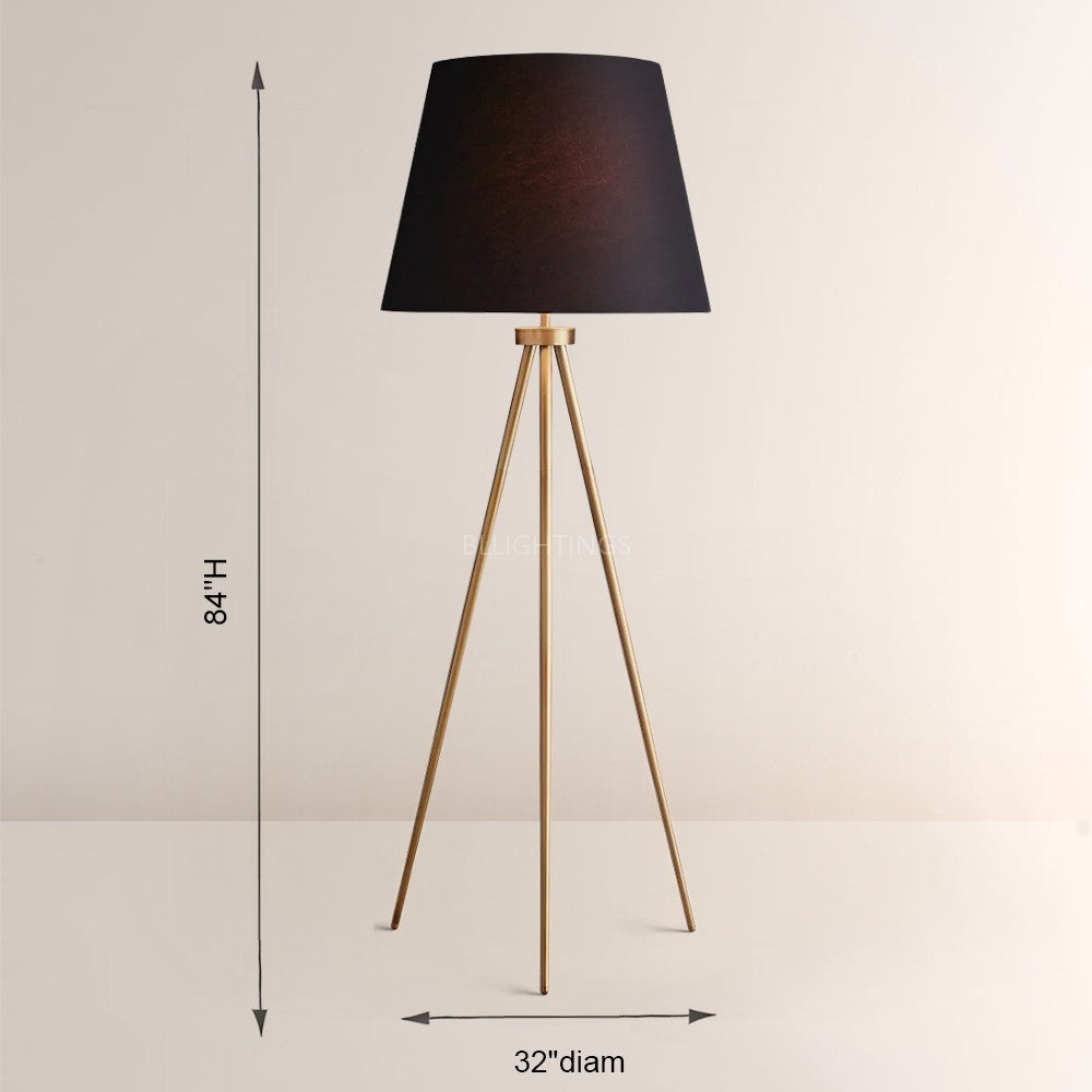 Reer Linen Shade Floor Lamp