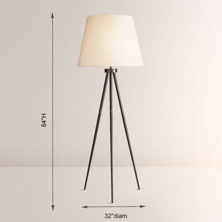 Reer Linen Shade Floor Lamp