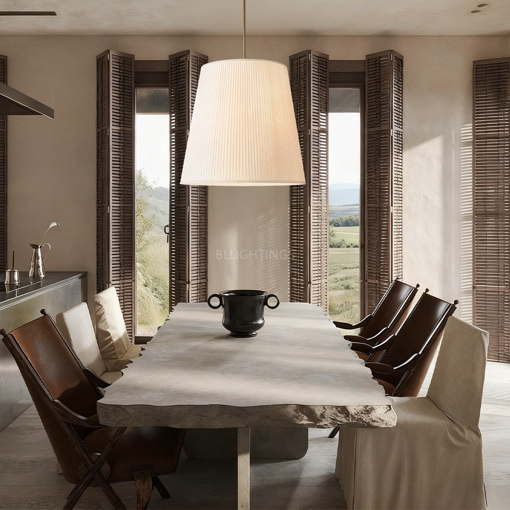 Reer Pleated Barrel Pendant