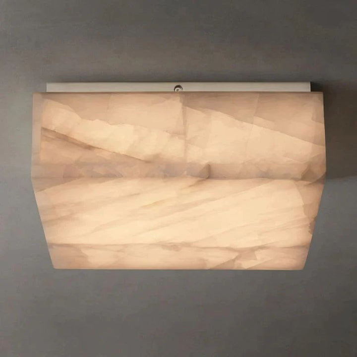 Rivage Calcite Square Flushmount