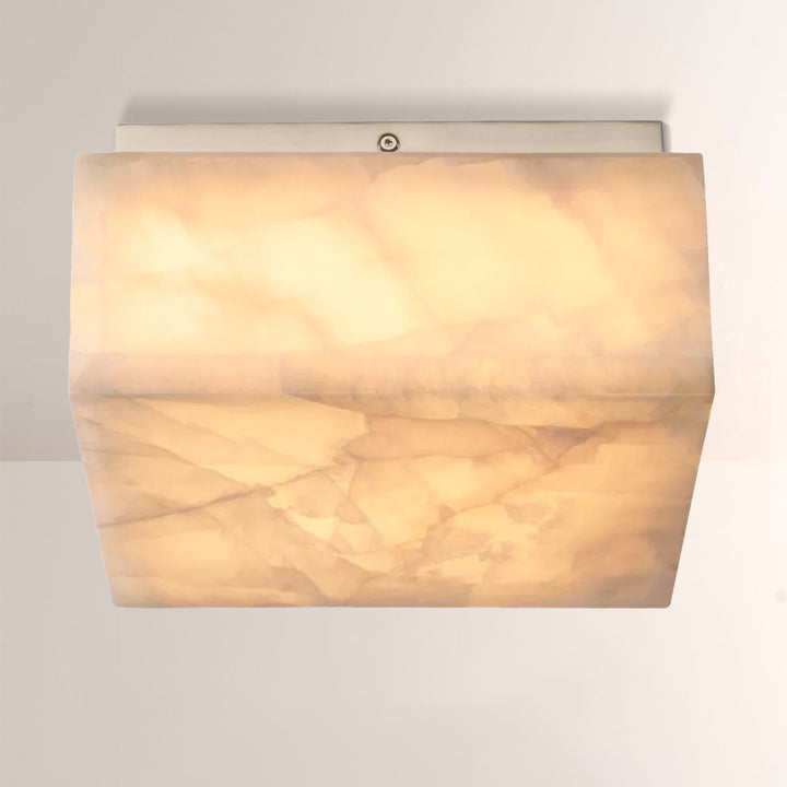 Rivage Calcite Square Flushmount