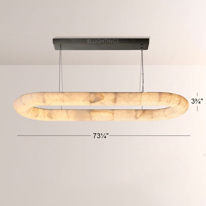 Rivage Lisse Oval Chandelier 74″