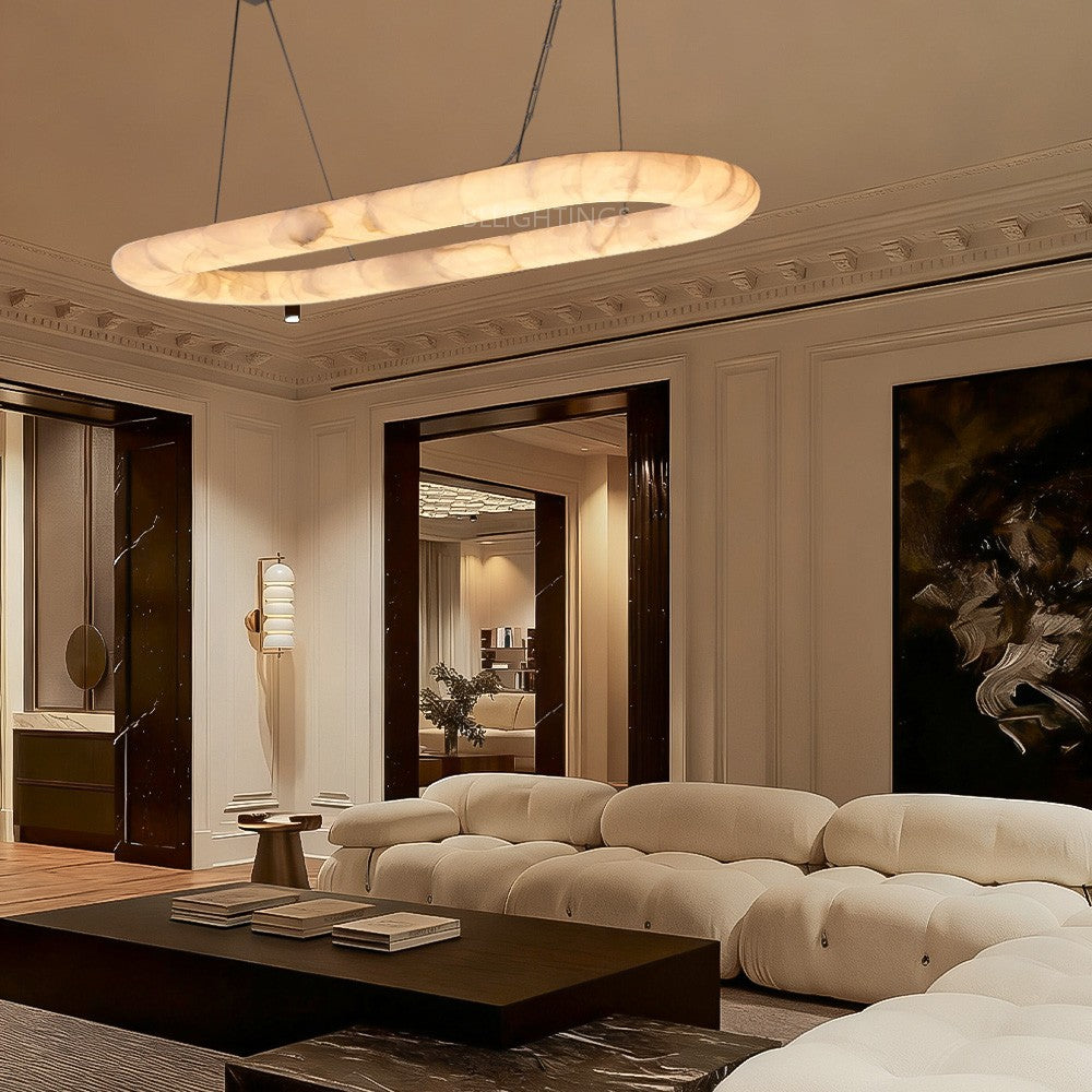 Rivage Lisse Oval Chandelier 74″