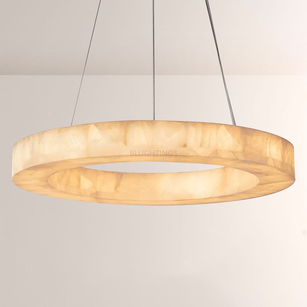 Rivage Round Calcite Chandelier31"40"60"