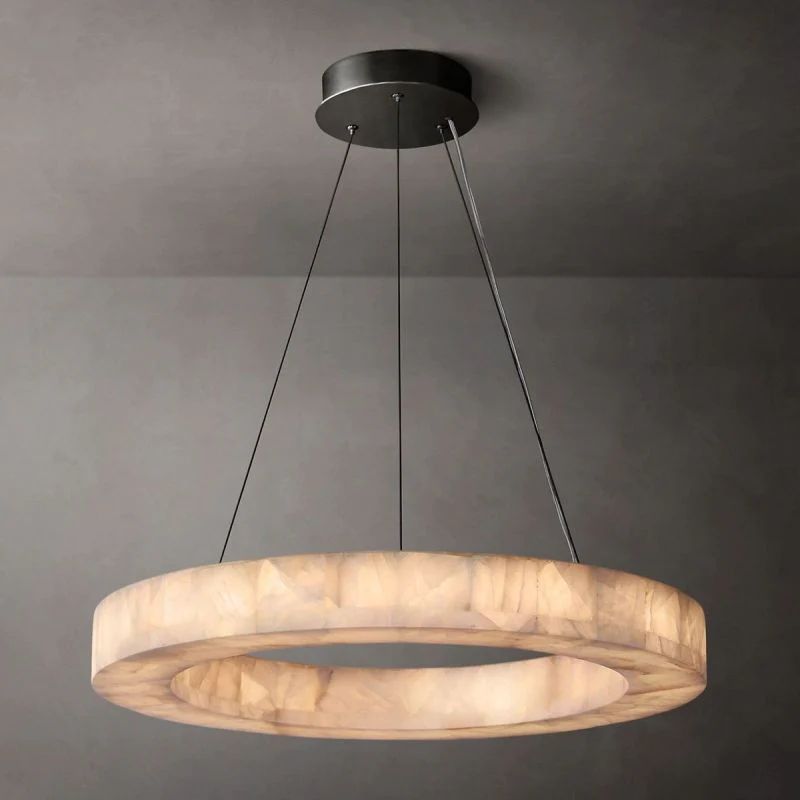 Rivage Round Calcite Chandelier31"40"60"