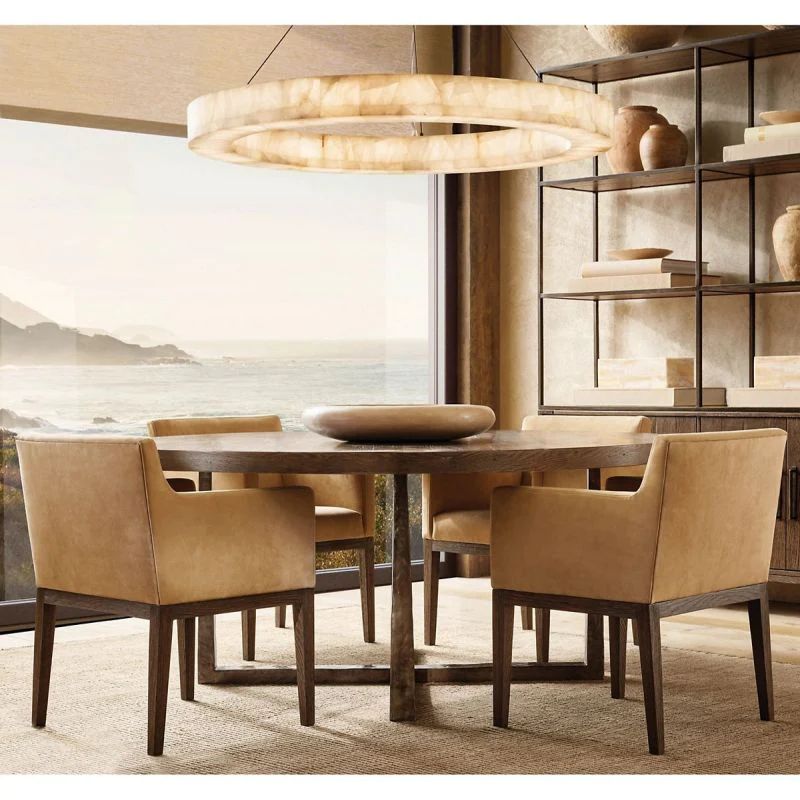 Rivage Round Calcite Chandelier31"40"60"