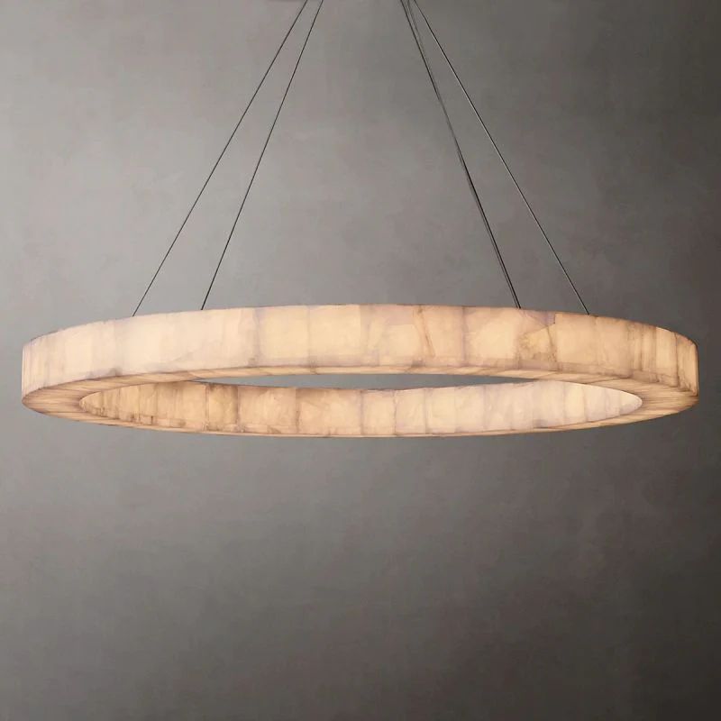 Rivage Round Calcite Chandelier31"40"60"