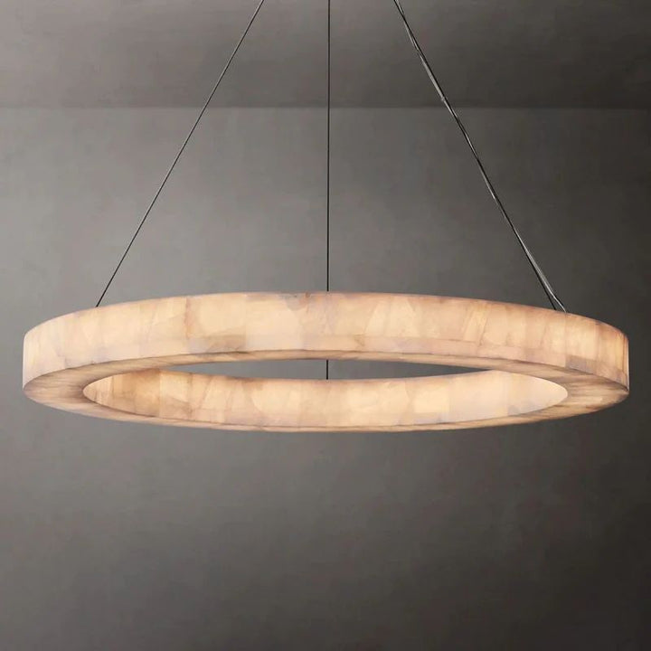 Rivage Round Calcite Chandelier31"40"60"