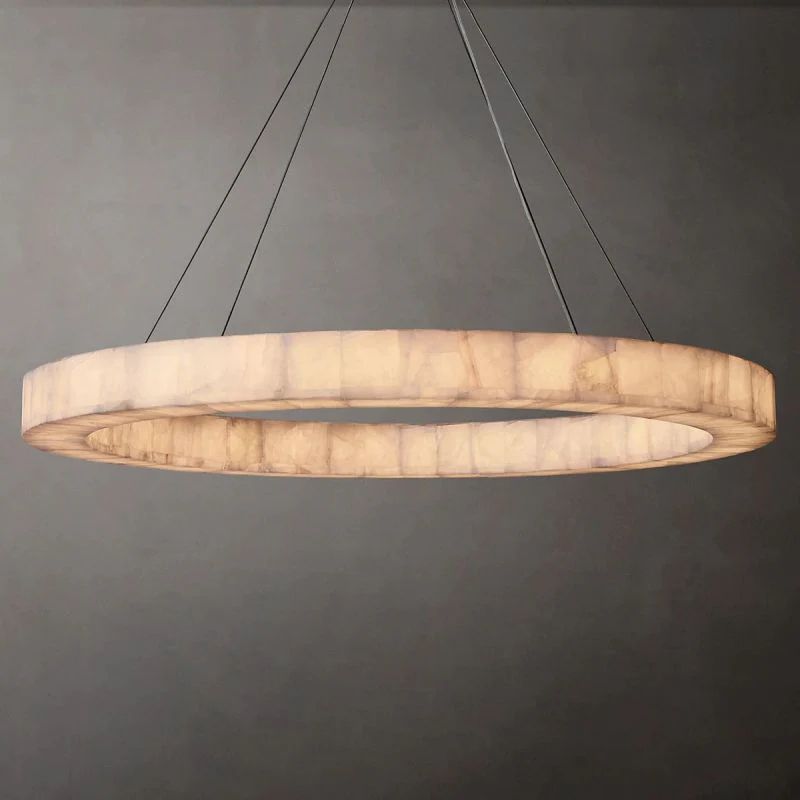 Rivage Round Calcite Chandelier31"40"60"