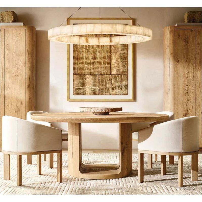 Rivage Round Calcite Chandelier31"40"60"