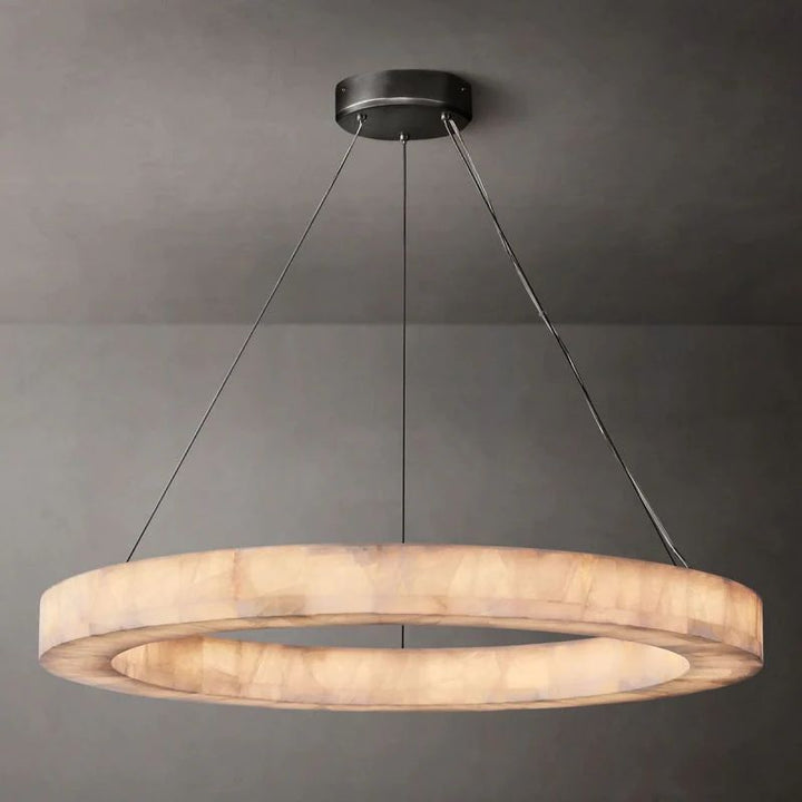Rivage Round Calcite Chandelier31"40"60"
