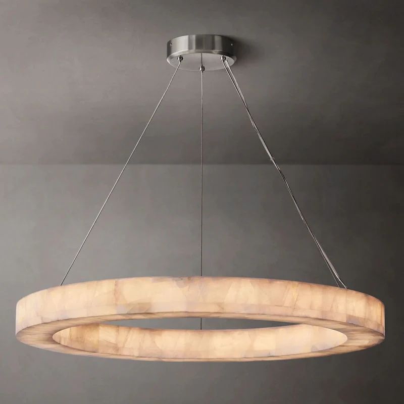Rivage Round Calcite Chandelier31"40"60"