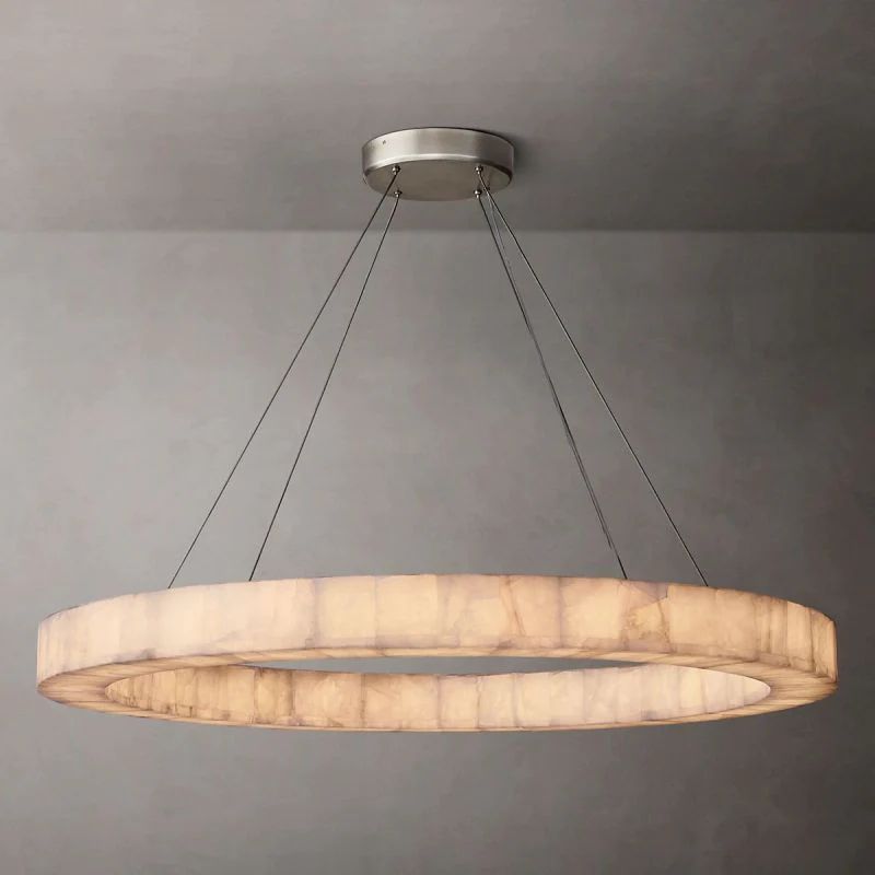 Rivage Round Calcite Chandelier31"40"60"