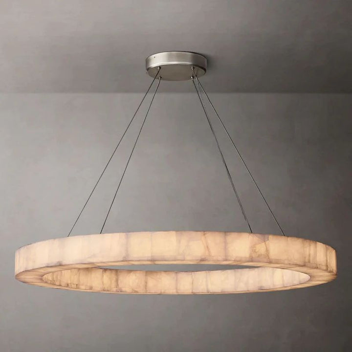 Rivage Round Calcite Chandelier31"40"60"