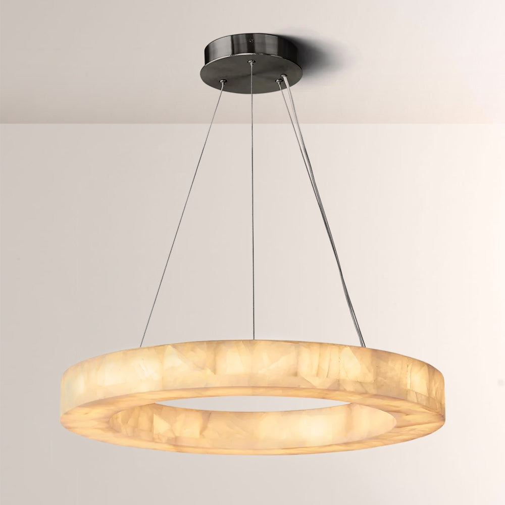 Rivage Round Calcite Chandelier31"40"60"