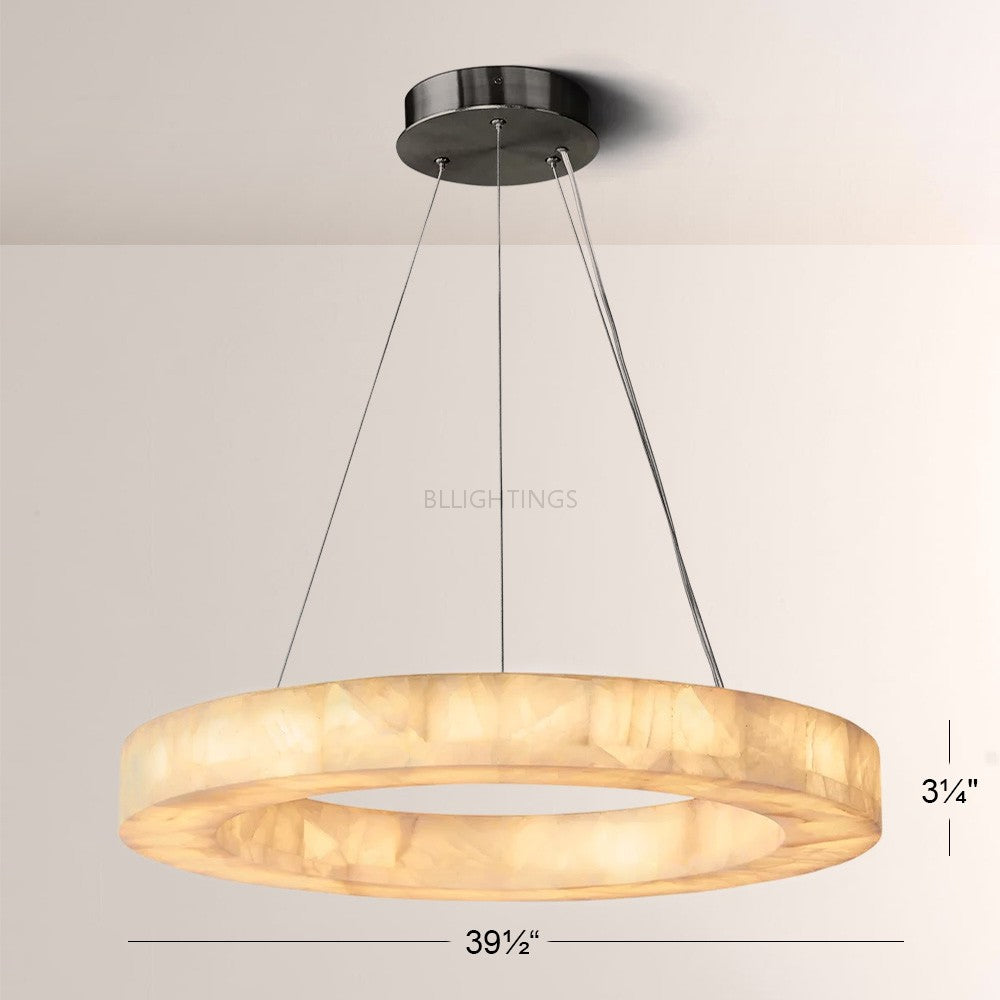 Rivage Round Calcite Chandelier31"40"60"