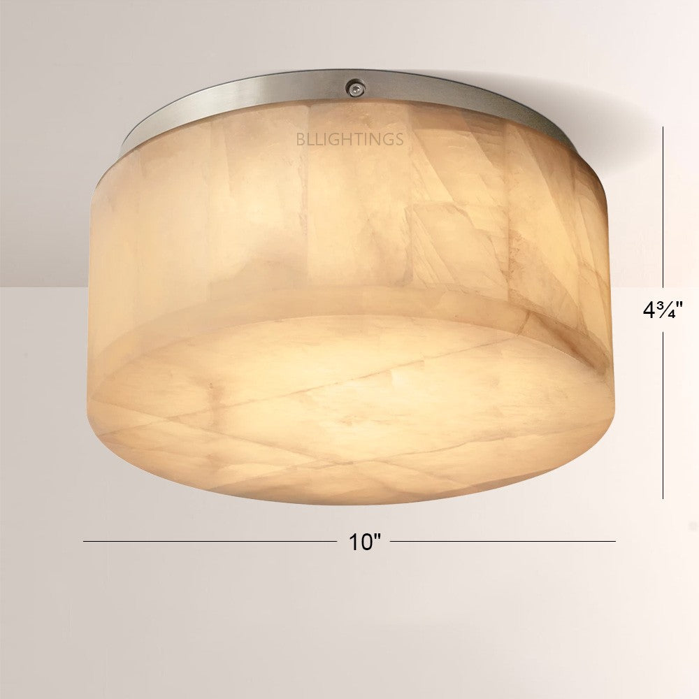Rivage Round Calcite Flushmount 6"10"14"