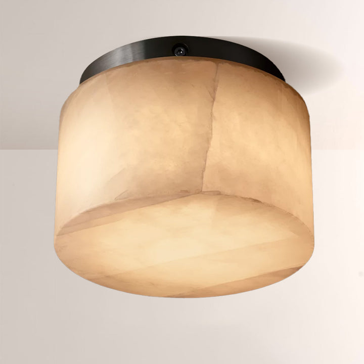 Rivage Round Calcite Flushmount 6"10"14"