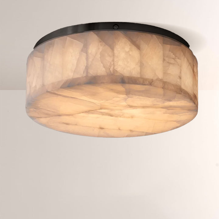 Rivage Round Calcite Flushmount 6"10"14"