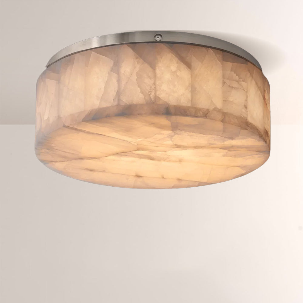 Rivage Round Calcite Flushmount 6"10"14"