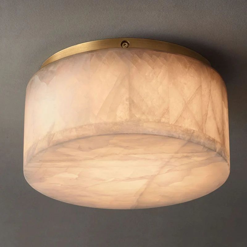 Rivage Round Calcite Flushmount 6"10"14"