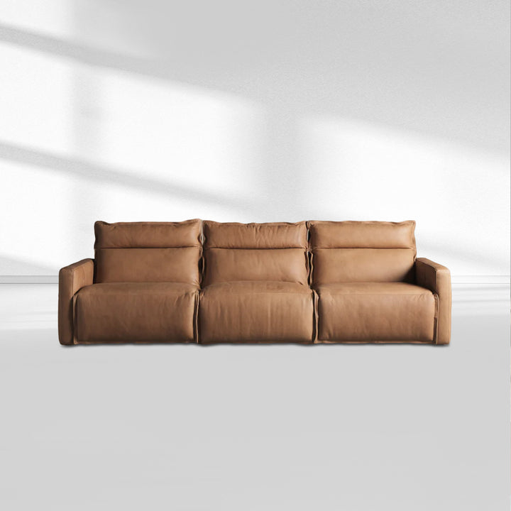 Roland Leather Three-Piece Motion Modular Sofa