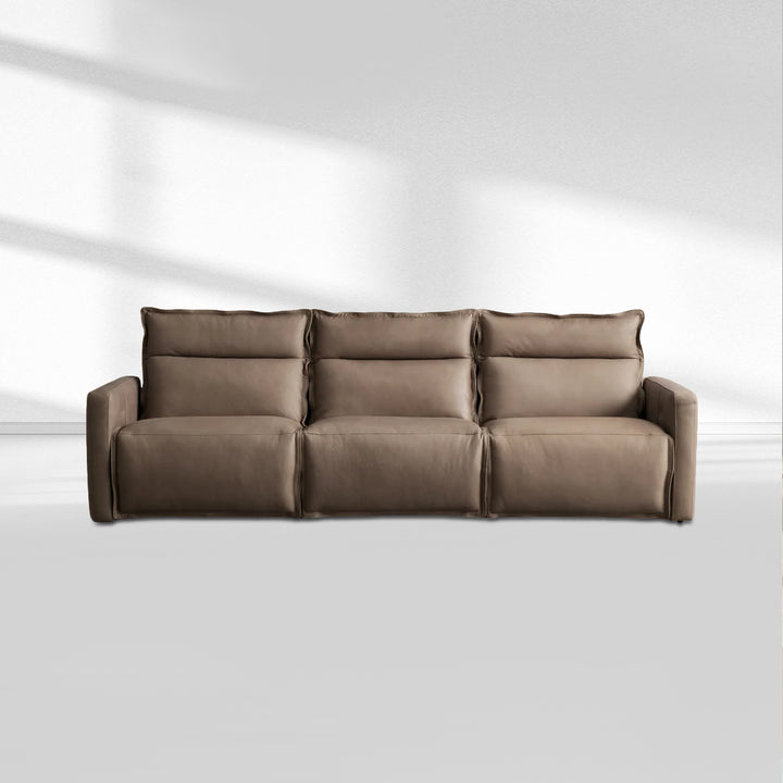 Roland Leather Three-Piece Motion Modular Sofa