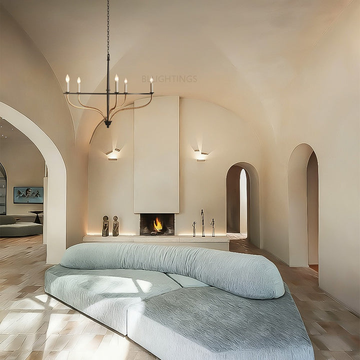 Roscaio Round Rattan Chandelier