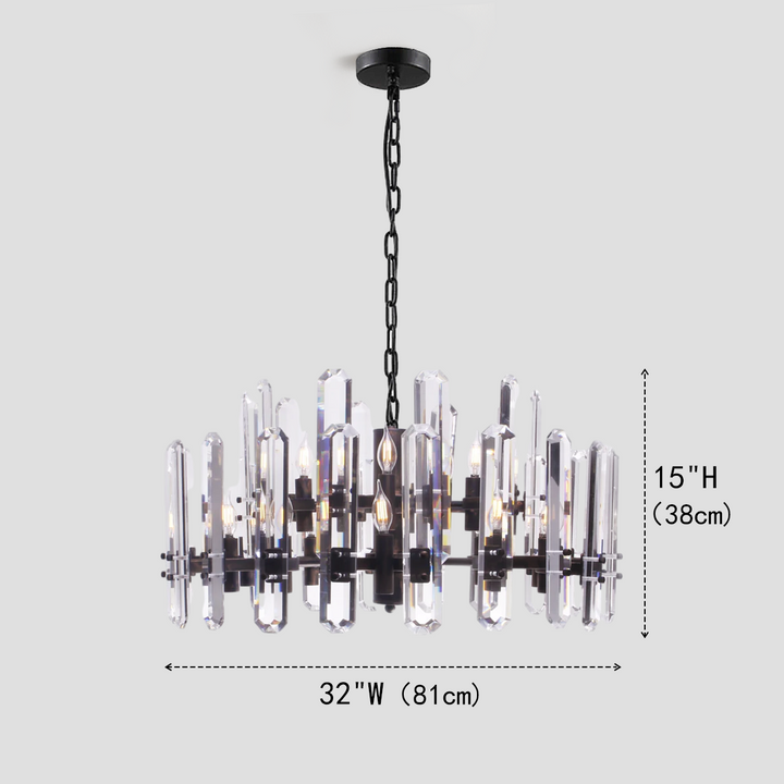 Abigail Crystal Round Chandelier