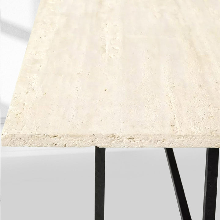 Salvidor Stone Rectangular Dining Table