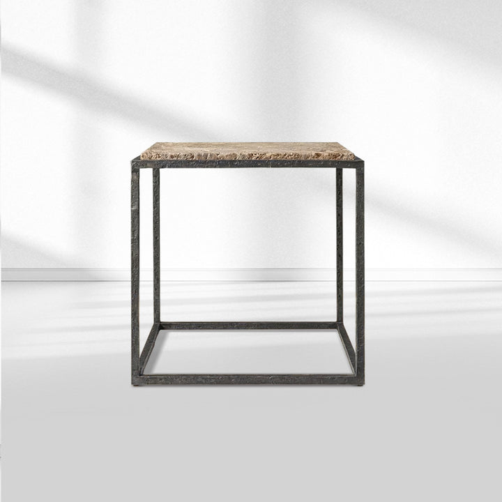 Salvidor Stone Square Side Table